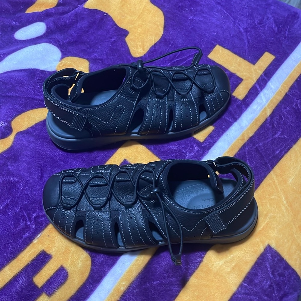 CLARKS BRIXBY COVE SANDAL BLACK (MEN'S)